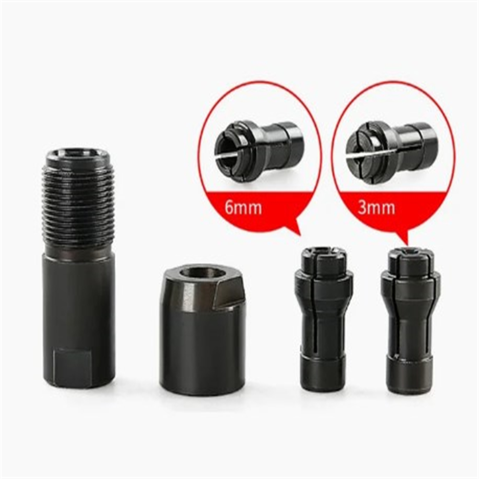 Direct Grinding Conversion Head Modified Adapter To Straight Grinder Chuck For 100-type Angle Grinder