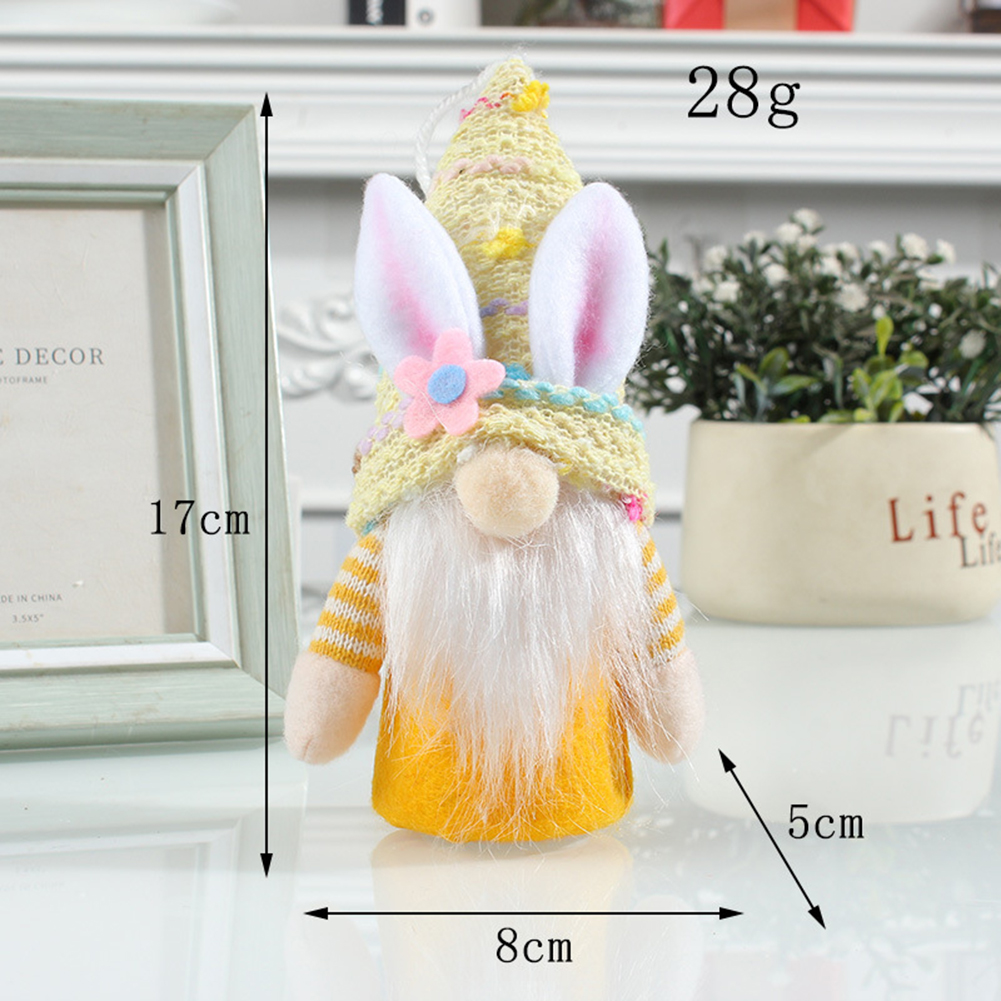 Easter Handmade Faceless Doll Hanging Ornaments With Lights Easter Decoration Supplies Home Decor