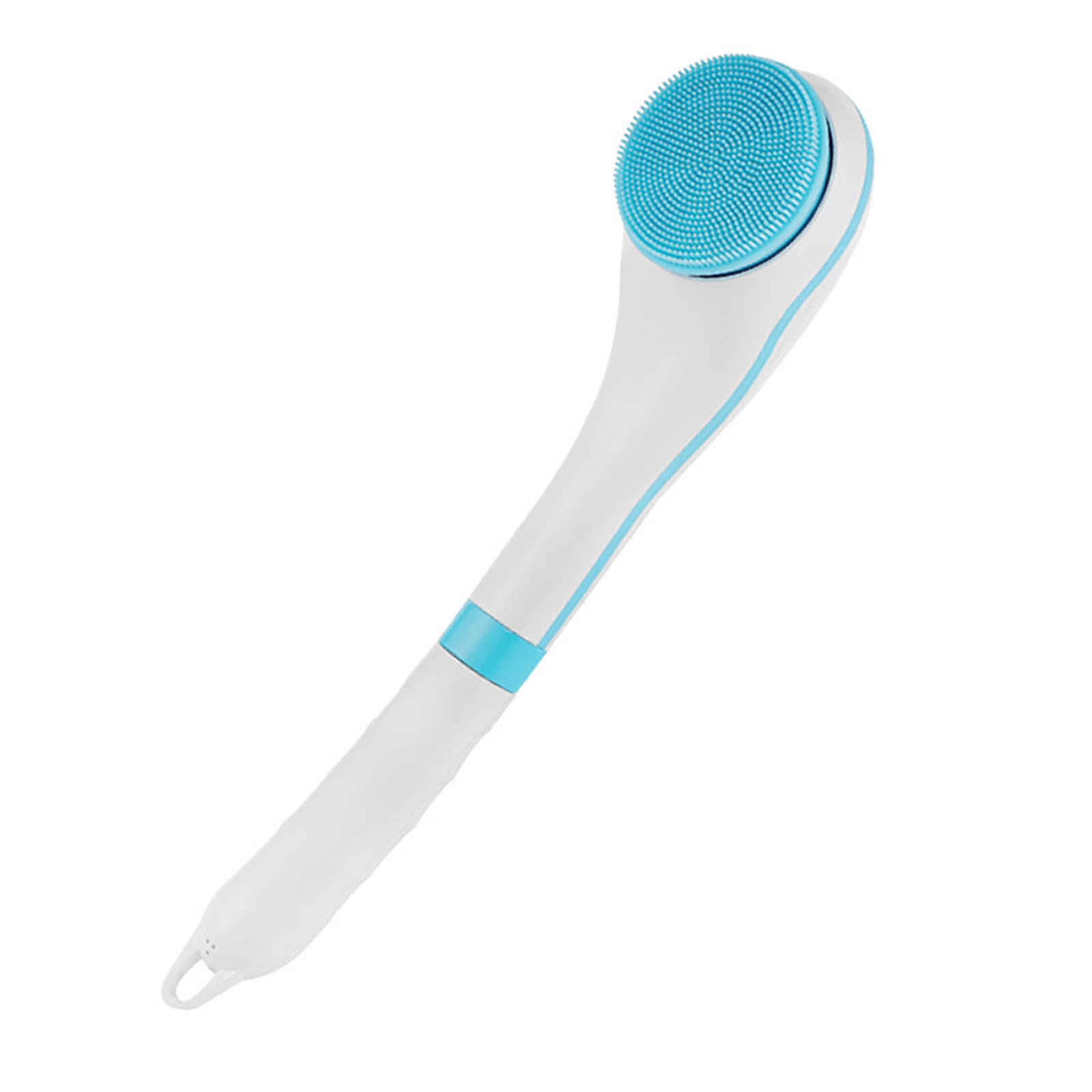 Electric Bath Brush With Long Handle Adjustable Speed Automatic Body Massage Brush With 5 Brush Heads