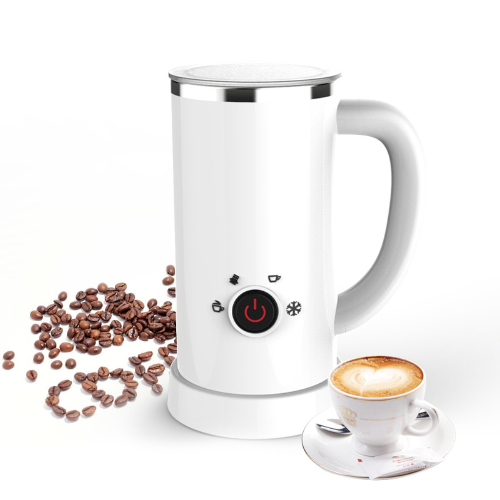 Electric Milk Frother Automatic Stainless Steel Electric Cold Hot Frothing Foamer Chocolate Coffee Mixer