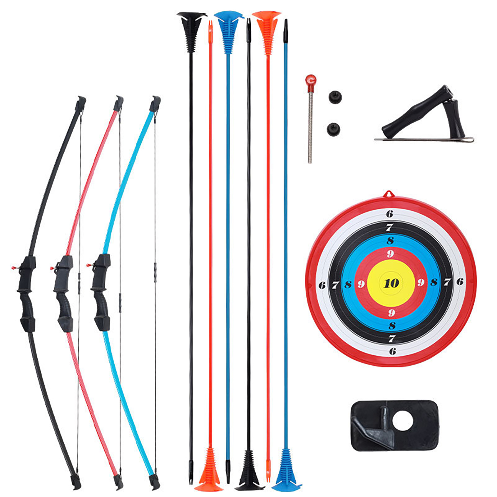 F021 Children Archery Bow Arrow Sets Fiberglass Practice Bow Competitive Entertainment Game