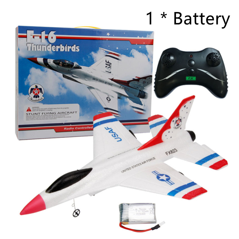 Fx823 Remote Control Plane Foam F16 2.4g Rc Glider Electric Fixed-wing Aircraft Toys