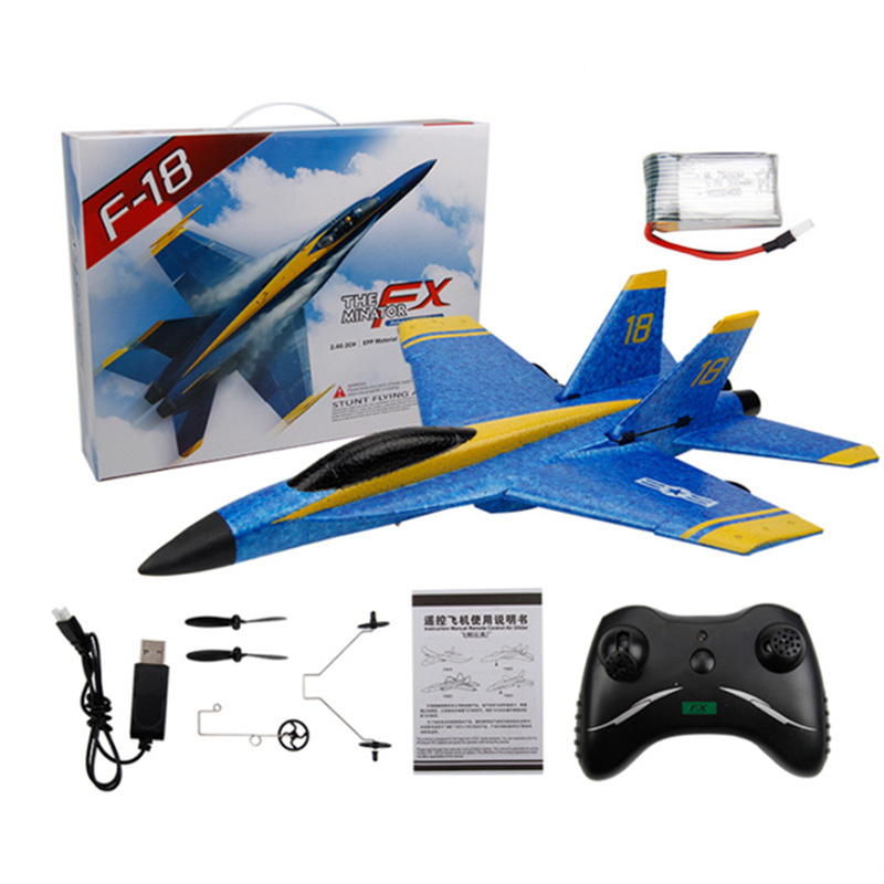 Fx828 Remote Control Fighter F18 Fixed-wing Aircraft Model Toy Electric Airplane Toys