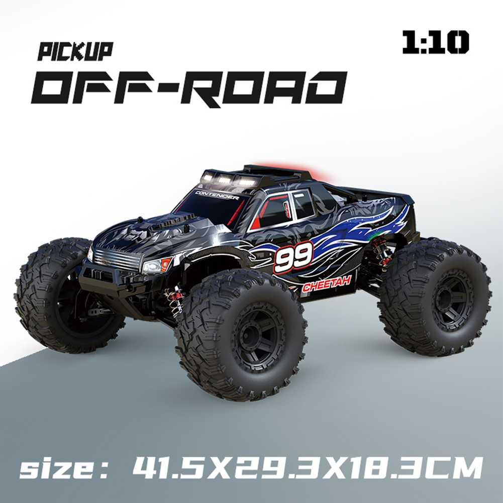 G106 1:10 RC Car 2.4ghz Scale 4wd 46km/h+ High Speed Big Wheel RC Truck Off Road Ipx8 Waterproof