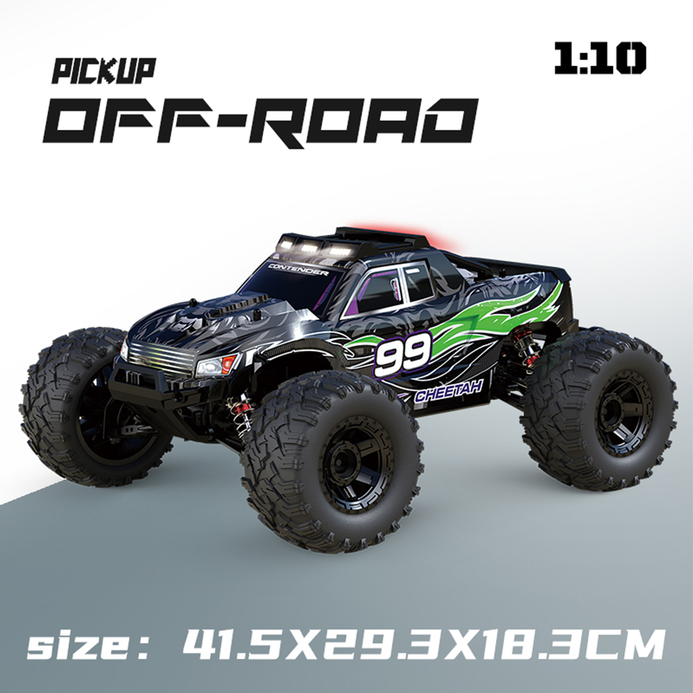 G106 1:10 RC Car 2.4ghz Scale 4wd 46km/h+ High Speed Big Wheel RC Truck Off Road Ipx8 Waterproof
