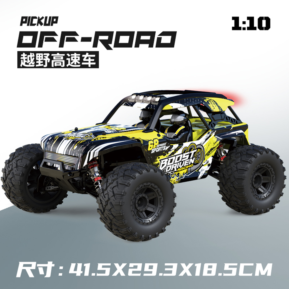 G108 1:10 Scale RC Car 2.4ghz 4wd 46km/h+ High Speed Big Wheel RC Truck Off-road Ipx8 Waterproof