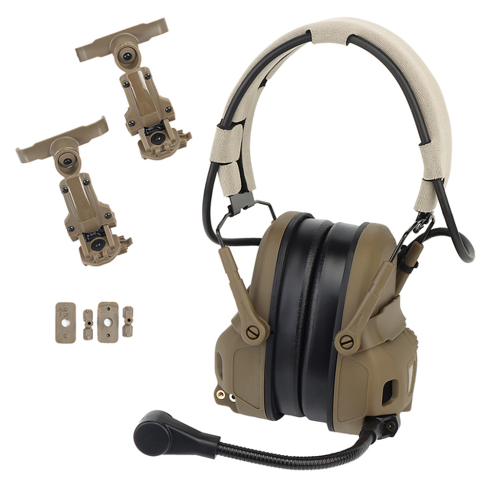 Gen 6 Communication Headset Head Mounted Noise Reduction Headset Silicone Earmuffs (no Pickup)
