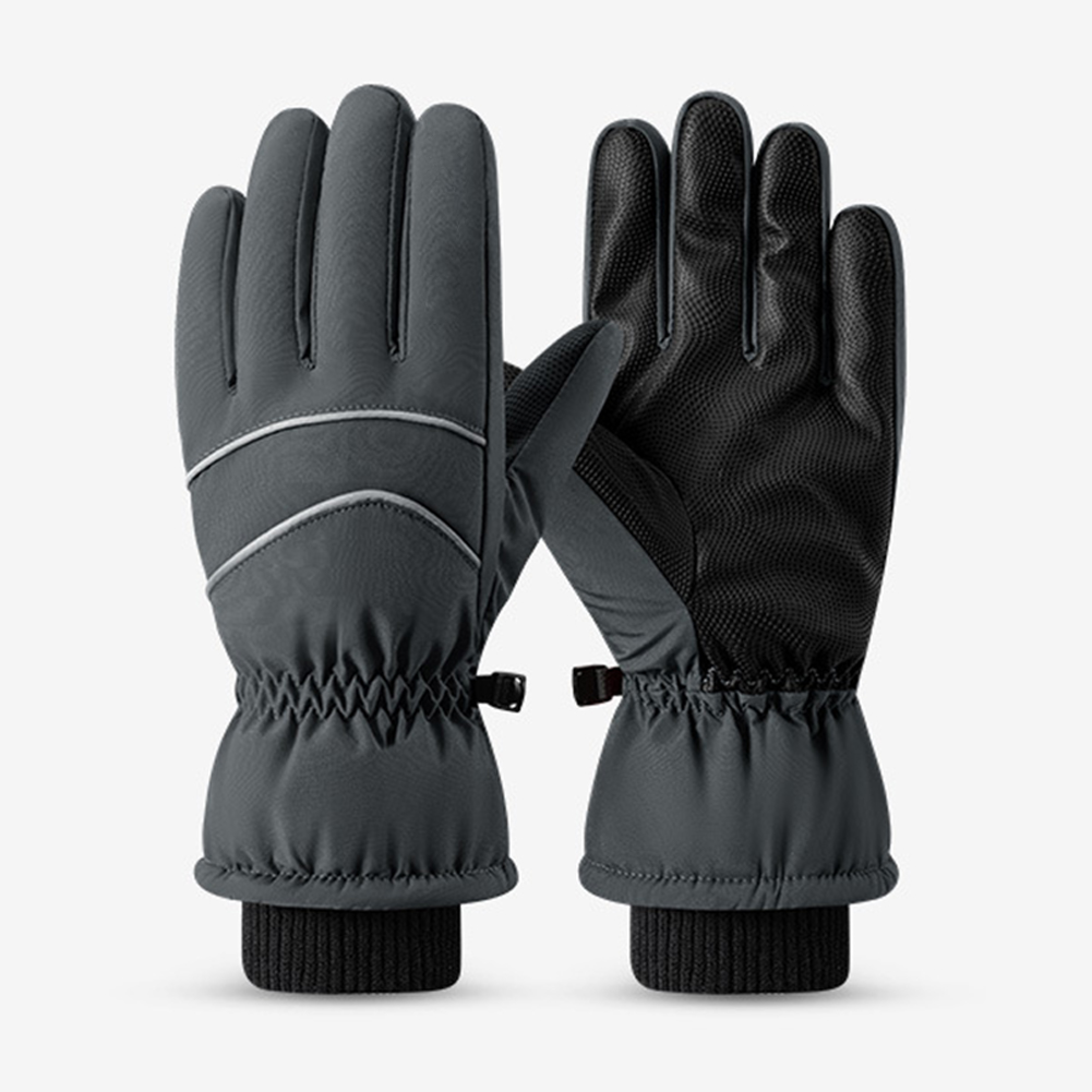 Gloves Windproof Superior Thermal Windproof Gloves With PU Palm Sports Gloves For Outdoor Winter Women Men SK39 black XL