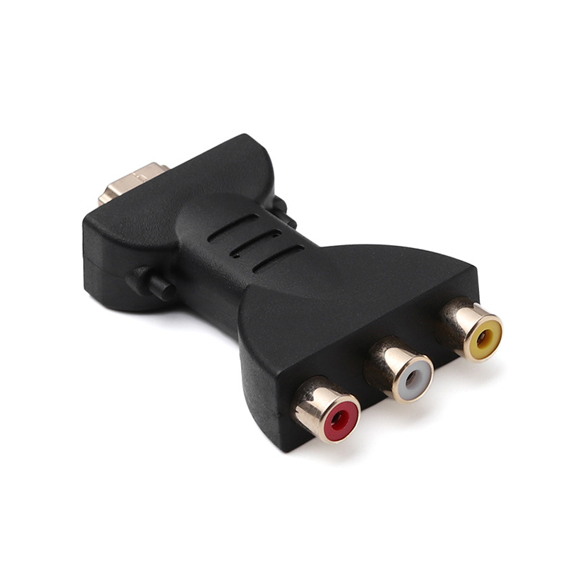 Gold-plated Hdmi-compatible To 3 Rgb/rca Video Audio  Adapter Digital Signal Av Component Converter
