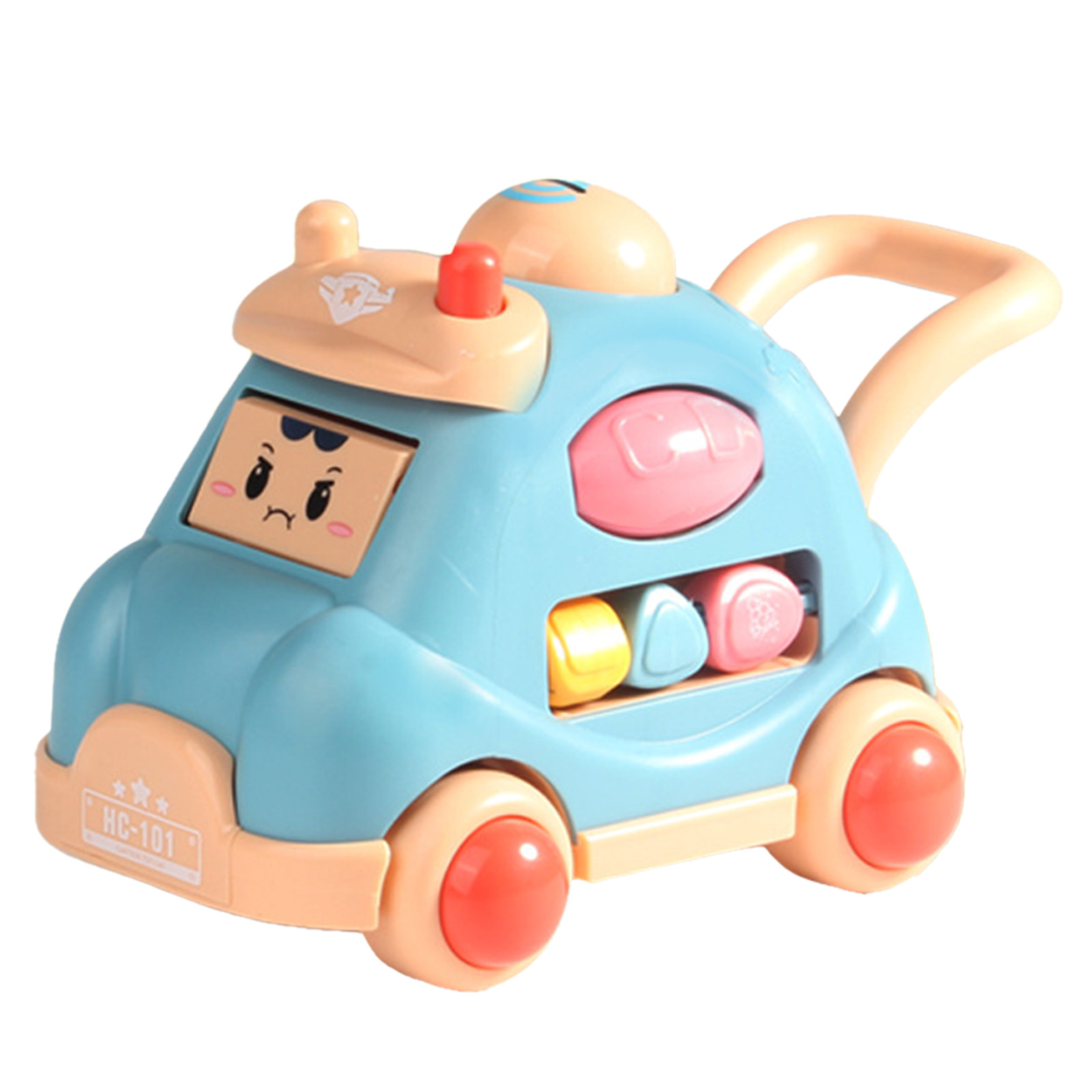 Inertia Car Toy For Kids Cartoon Face Changing Car Toy With Visible Colored Moving Gears Light Music Effects For Birthday Christmas Gifts