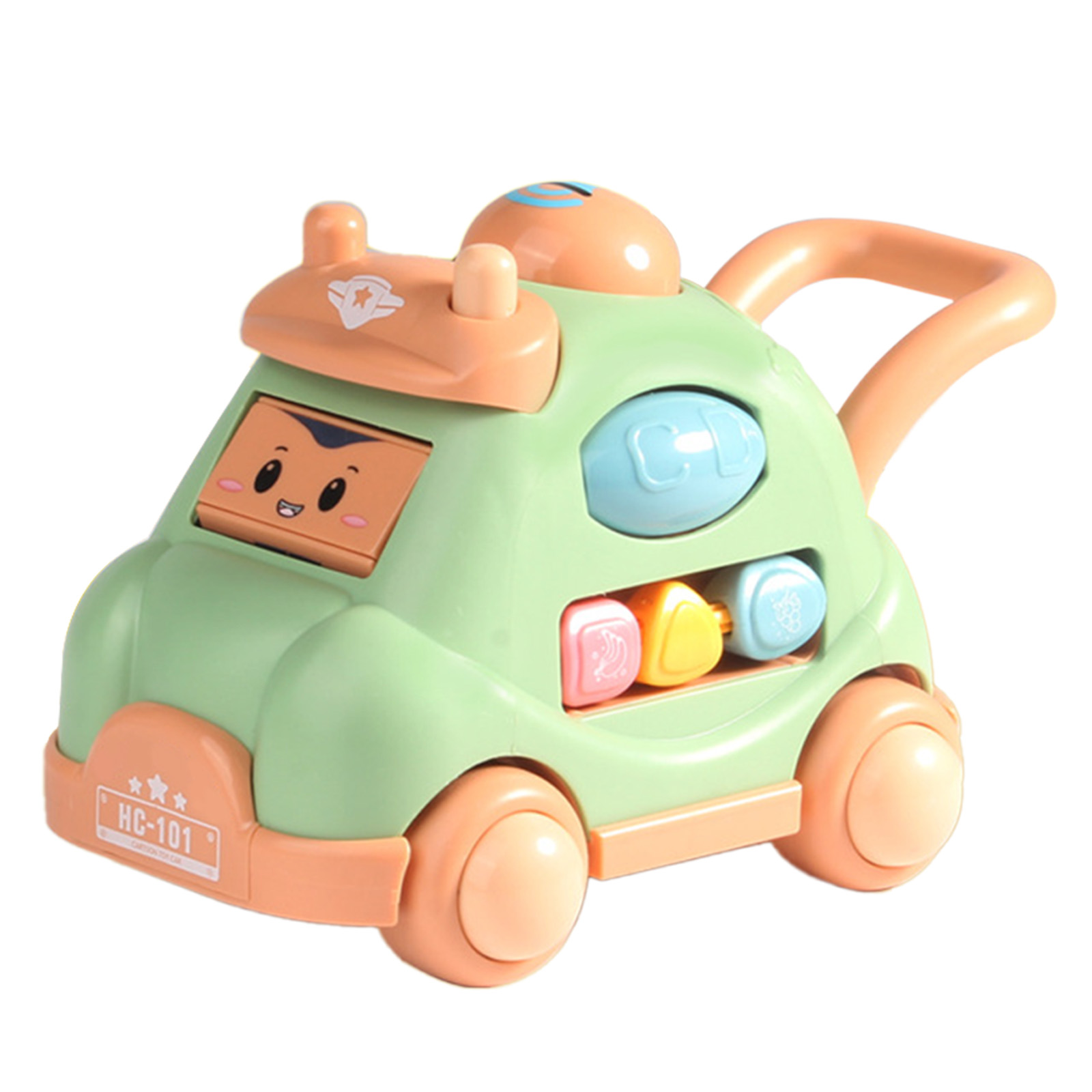 Inertia Car Toy For Kids Cartoon Face Changing Car Toy With Visible Colored Moving Gears Light Music Effects For Birthday Christmas Gifts
