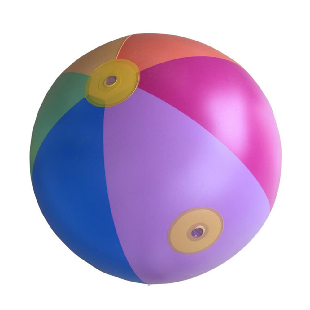 Inflatable Kids Sprinkler Toy Kdis Rainbow Ball Water Balloon Toy For Outdoor Backyard Lawn Beach Swimming Pool