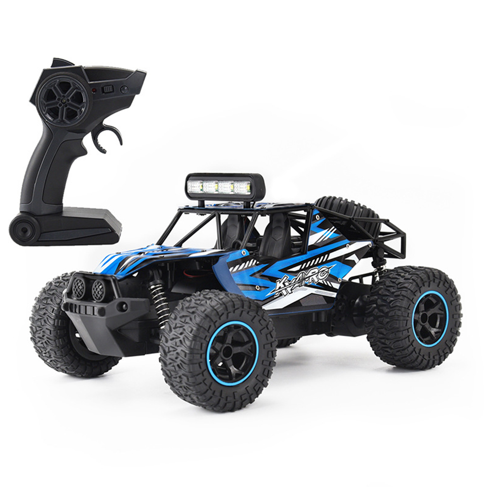 Kyamrc Ky-1601a 1:16 Remote Control Car with Lights Throttle Alloy 2wd High-speed Climbing Car for Boys