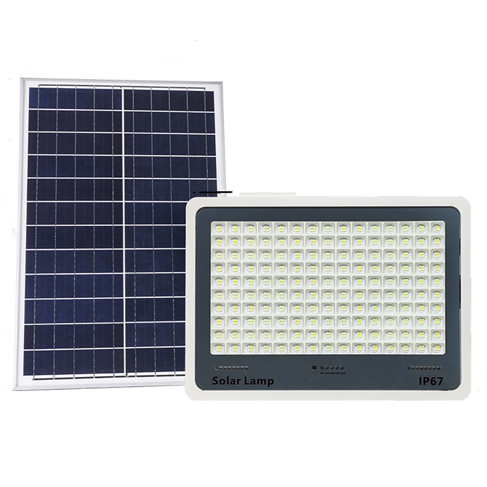 LED Outdoor Solar Light With Remote Control Outdoor Waterproof High Power Ultra Bright Floodlights For Patio Garage Backyard