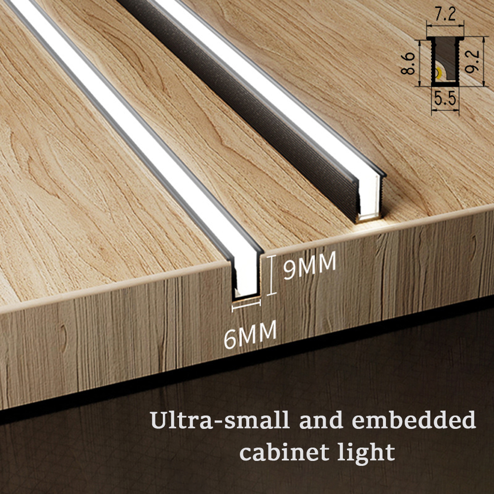 LED Under Cabinet Light Ultra Thin Super Bright Motion Sensor Closet Lights For Wardrobe Cabinet Cupboard (6 x 9mm) 30CM white light
