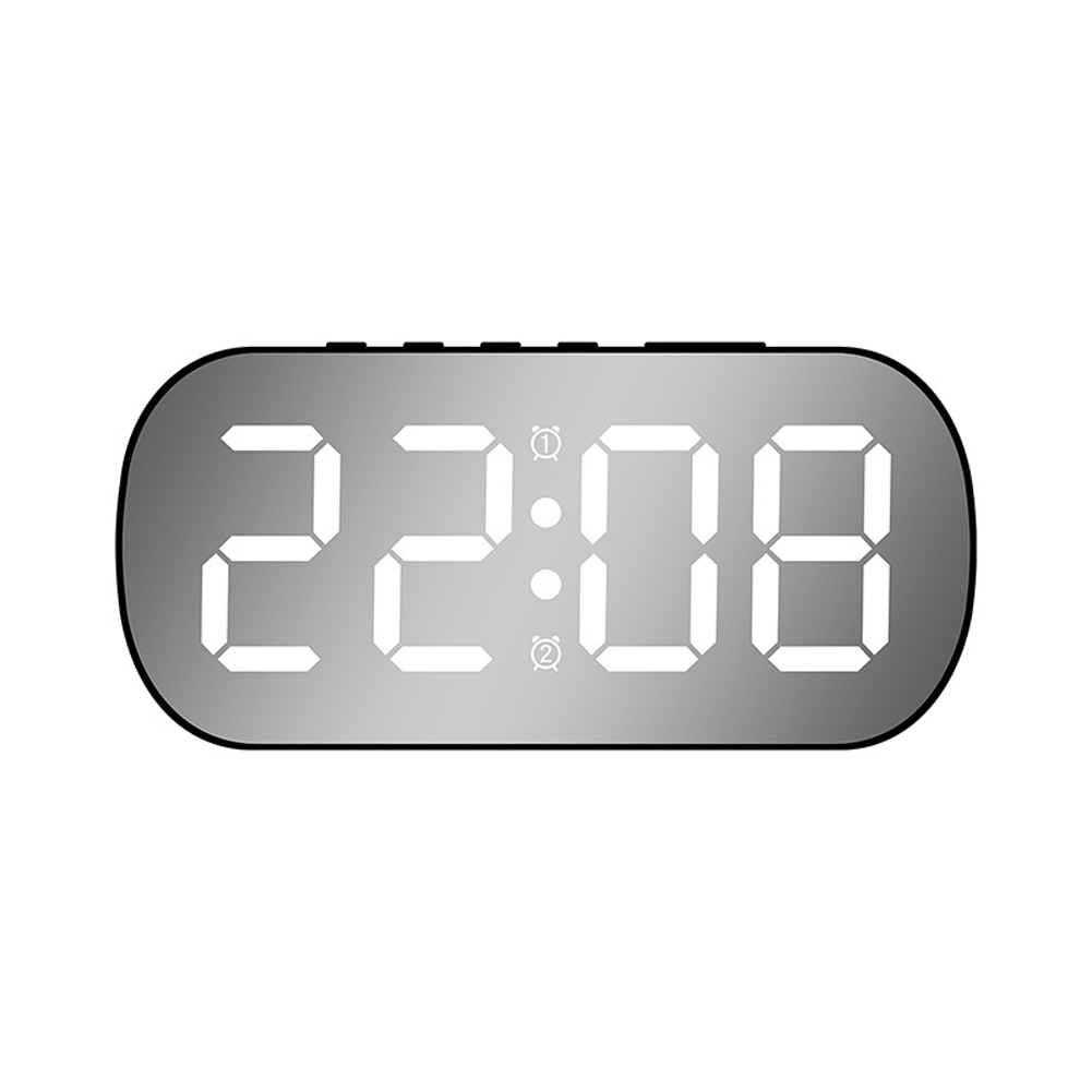 Led Digital Alarm Clock 5 Levels Adjustable Brightness Mirror Table Clock Home Decor Gifts For Students Children