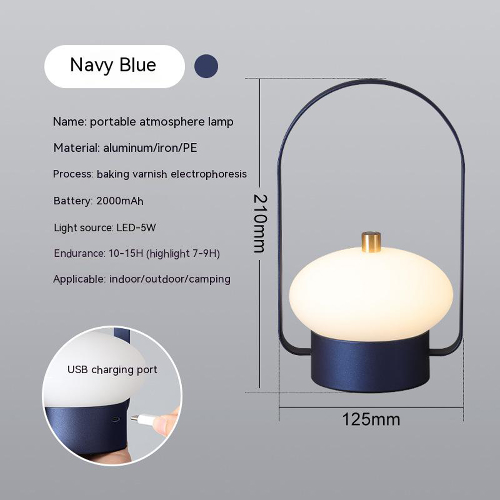 Led Portable Camping Atmosphere Light Charging Decorative Table Lamp Led Eye Protection Reading Light