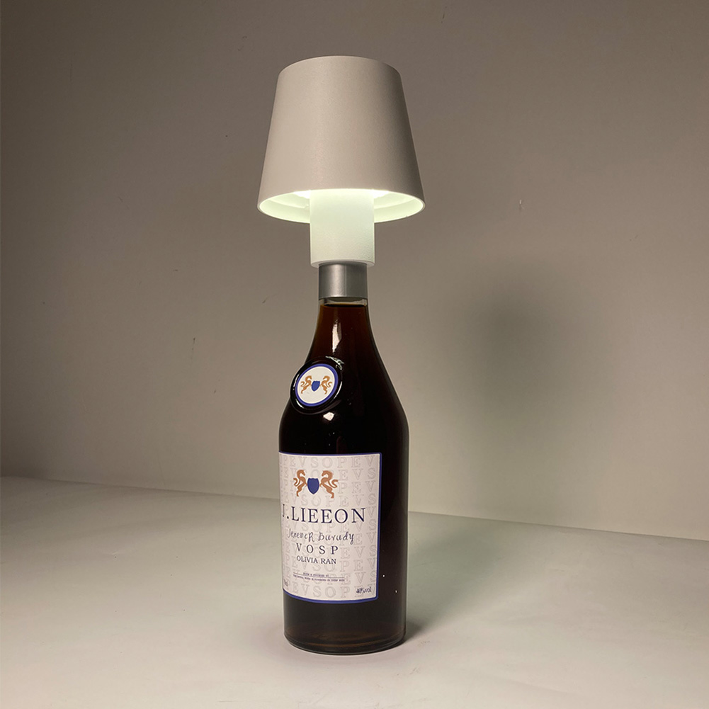 Led Table Lamp Portable Creative Bottle Lamp Head Rechargeable Wireless Design Desk Lamp