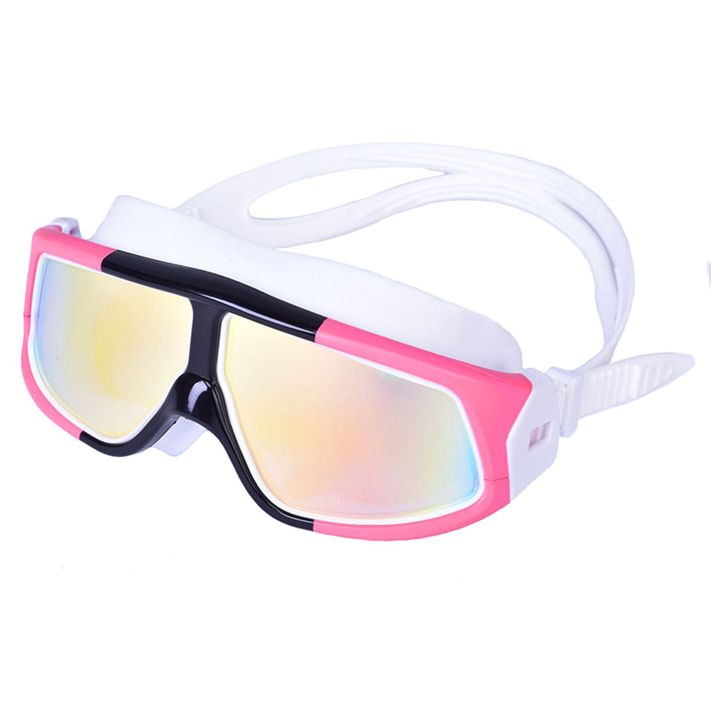 Men Women Swimming Goggles Thickened Waterproof High-definition Double Layer Anti-fog Swim Eyewear