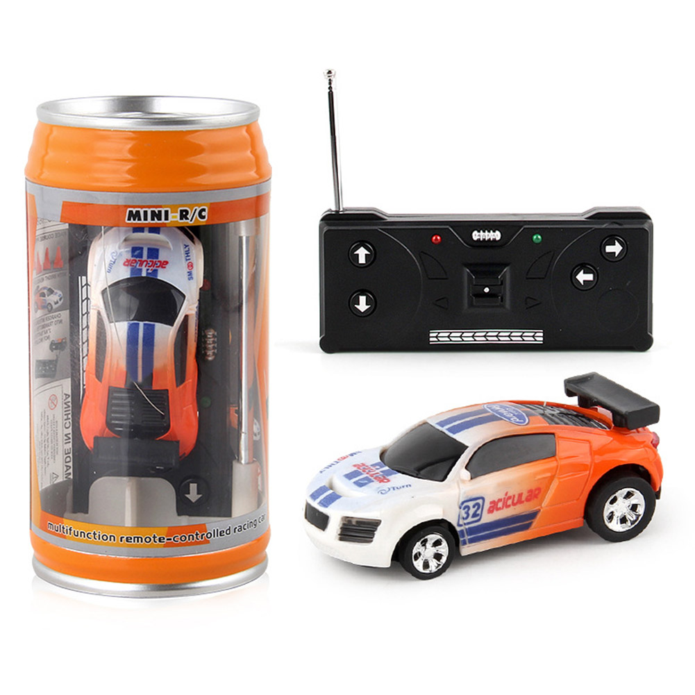 Mini Cans Remote Control Car With Light Effect Electric Racing Car Model Toys For Children Birthday Gifts