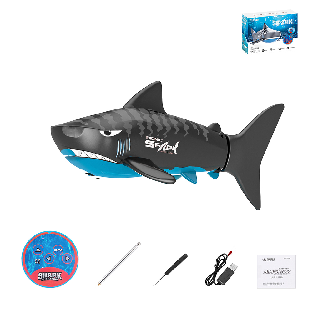 Mini Electric Shark Remote Control Boat Bionic Fish Submersible Infrared Control Summer Water Toy