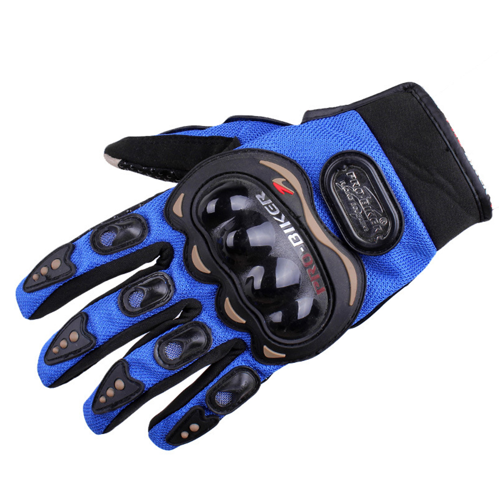 Motorcycle Riding Gloves Non-slip Wear-resistant Anti-fall Full Finger Gloves For Skiing Skating Fishing black M