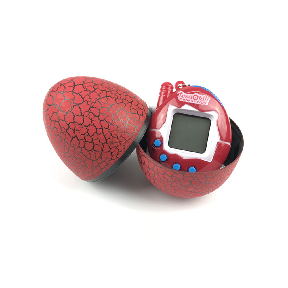Multi-color Electronic  Pet  Machine Cracked Egg Personalized Pendant Battery Powered Virtual Cyber Nostalgic Toy Tiny Game