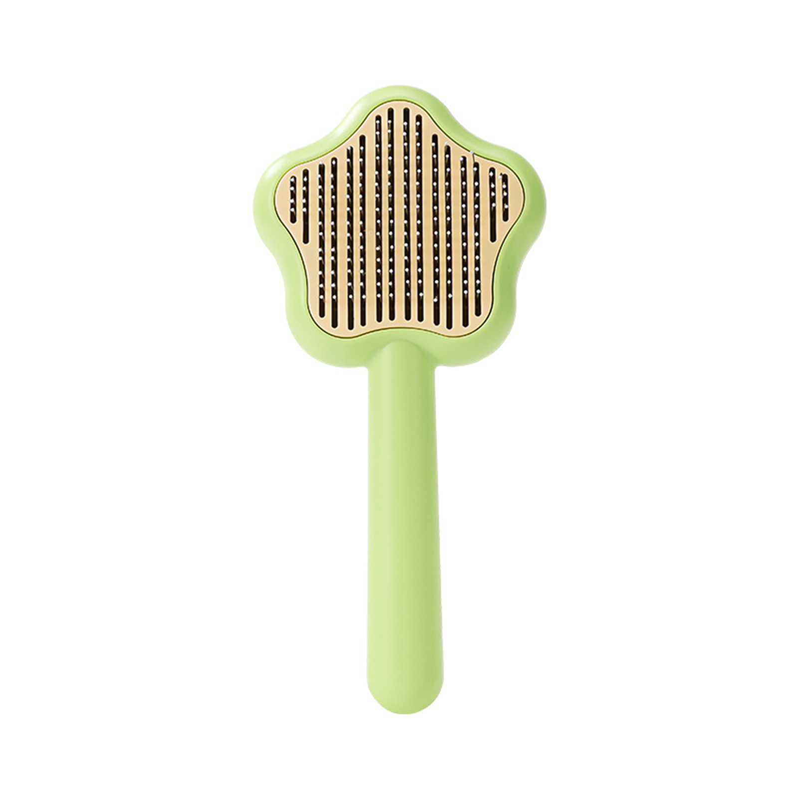 Multifunctional Shedding Brush With One-click Cleaning Button Perfect For Grooming Long Short Haired Dogs Cats (20 x 9.5 x 5cm)