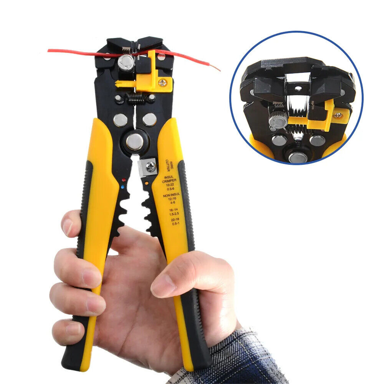 Multifunctional Wire Stripping Pliers 5-in-1 Adjustable Wire Stripper Tool With Cutting Crimping For Efficient Electrical Work