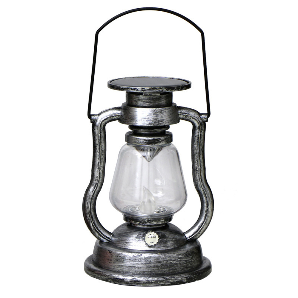 Outdoor Led Solar Lamp Retro Creative Kerosene Lamp Hanging Emergency Light for Picnic