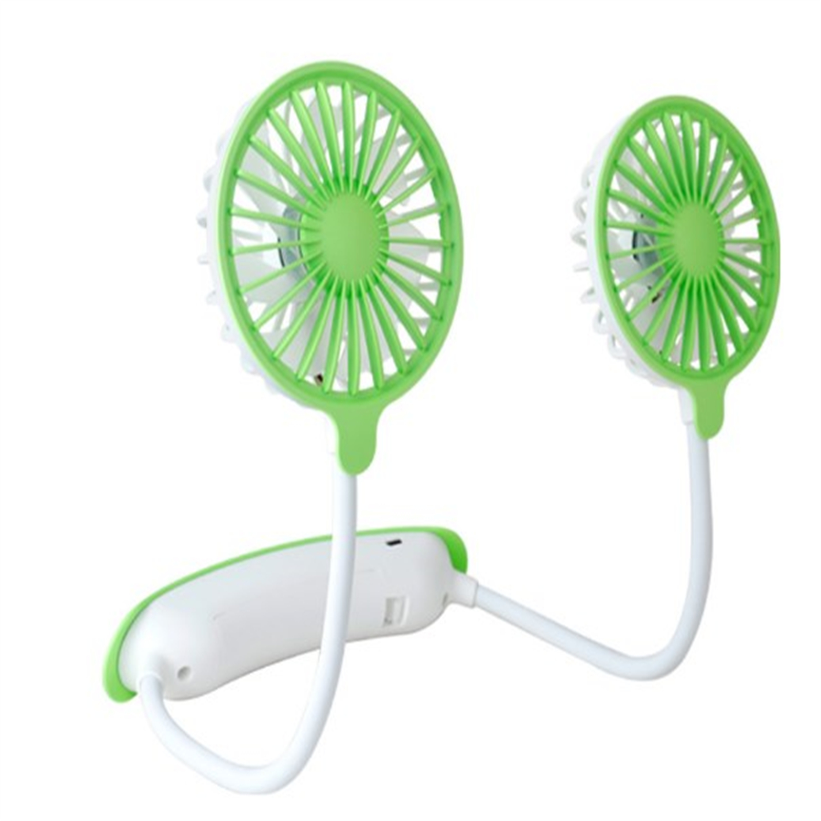 Outdoor Portable Folding Hanging Neck Fan 360 Degree 3 Levels Speeds Low Noise Usb Rechargeable Mini Fan