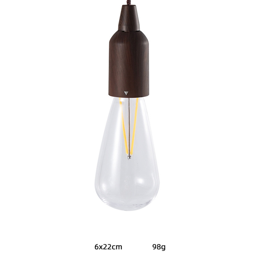 Outdoor Portable Led  Cable  Lamp With Wood Grain Lamp Holder 5v 1a 2w 70lm Various Shapes Camping Tent Christmas Atmosphere Lights