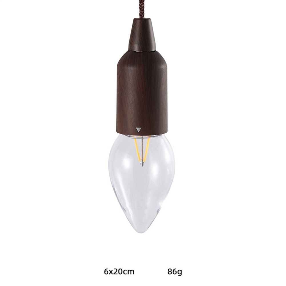 Outdoor Portable Led  Cable  Lamp With Wood Grain Lamp Holder 5v 1a 2w 70lm Various Shapes Camping Tent Christmas Atmosphere Lights