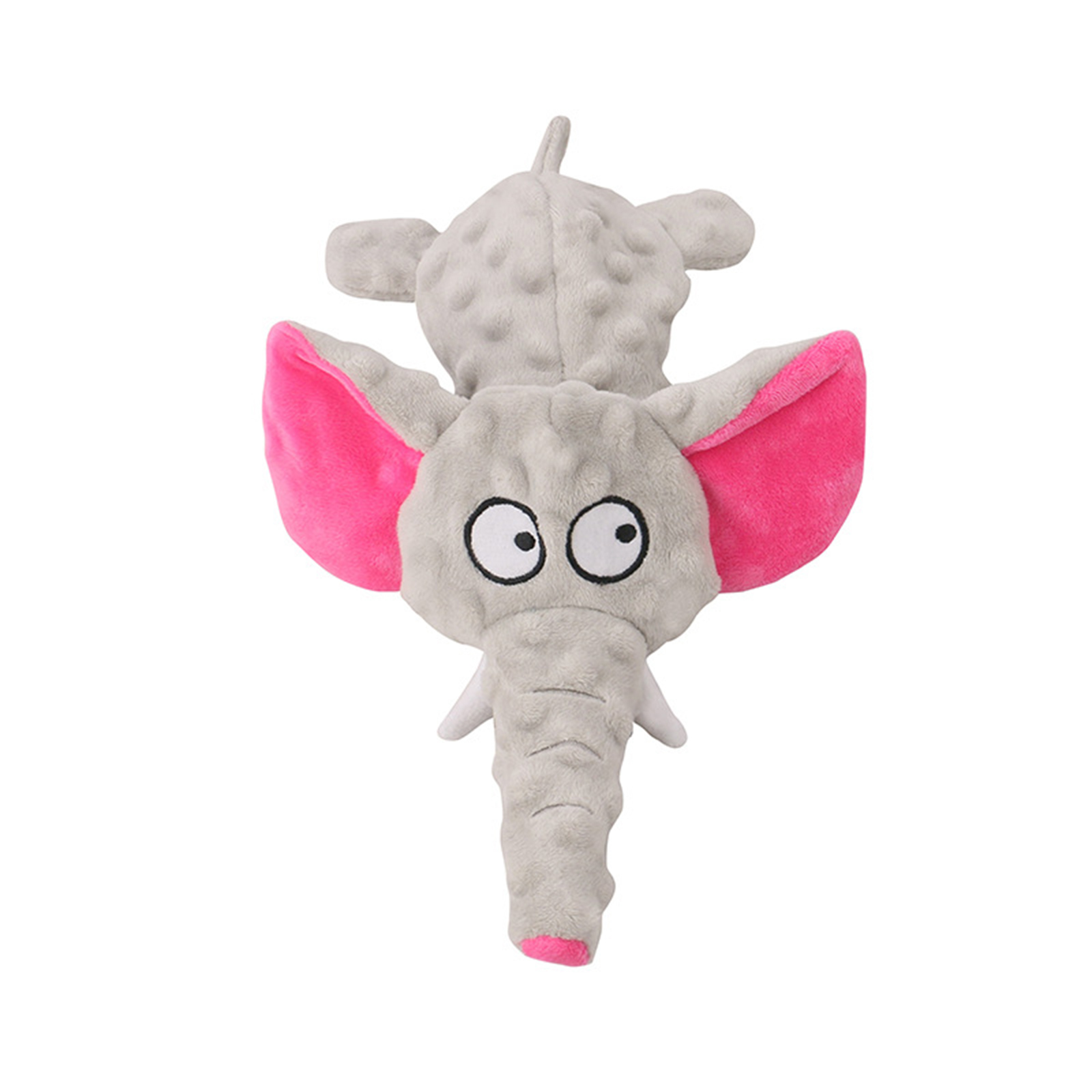Pet Elephant Shape Plush Toy With Crinkle Paper Bite Resistant Squeaky Toys Teething Chew Toy For Small Medium Large Dogs Cats
