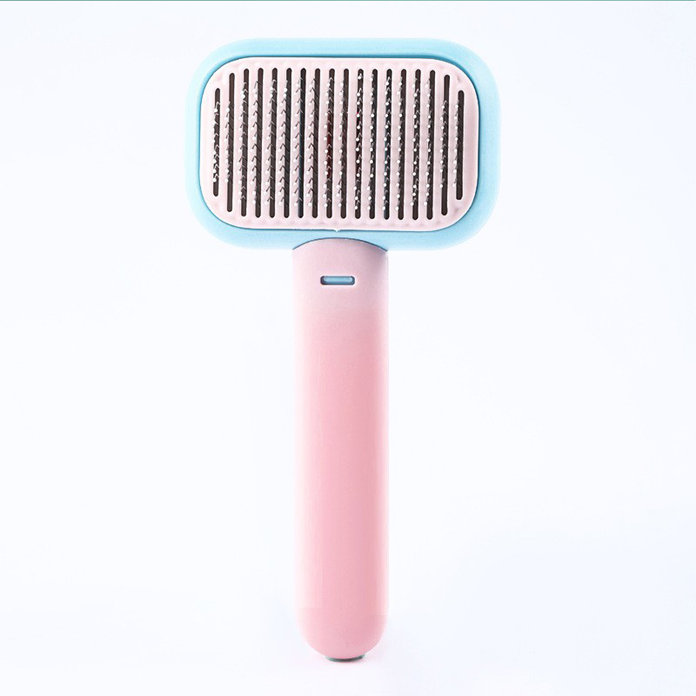 Pet Grooming Brush Cat Dog Massage Comb One Key Hair Removal Comb Shedding Brush