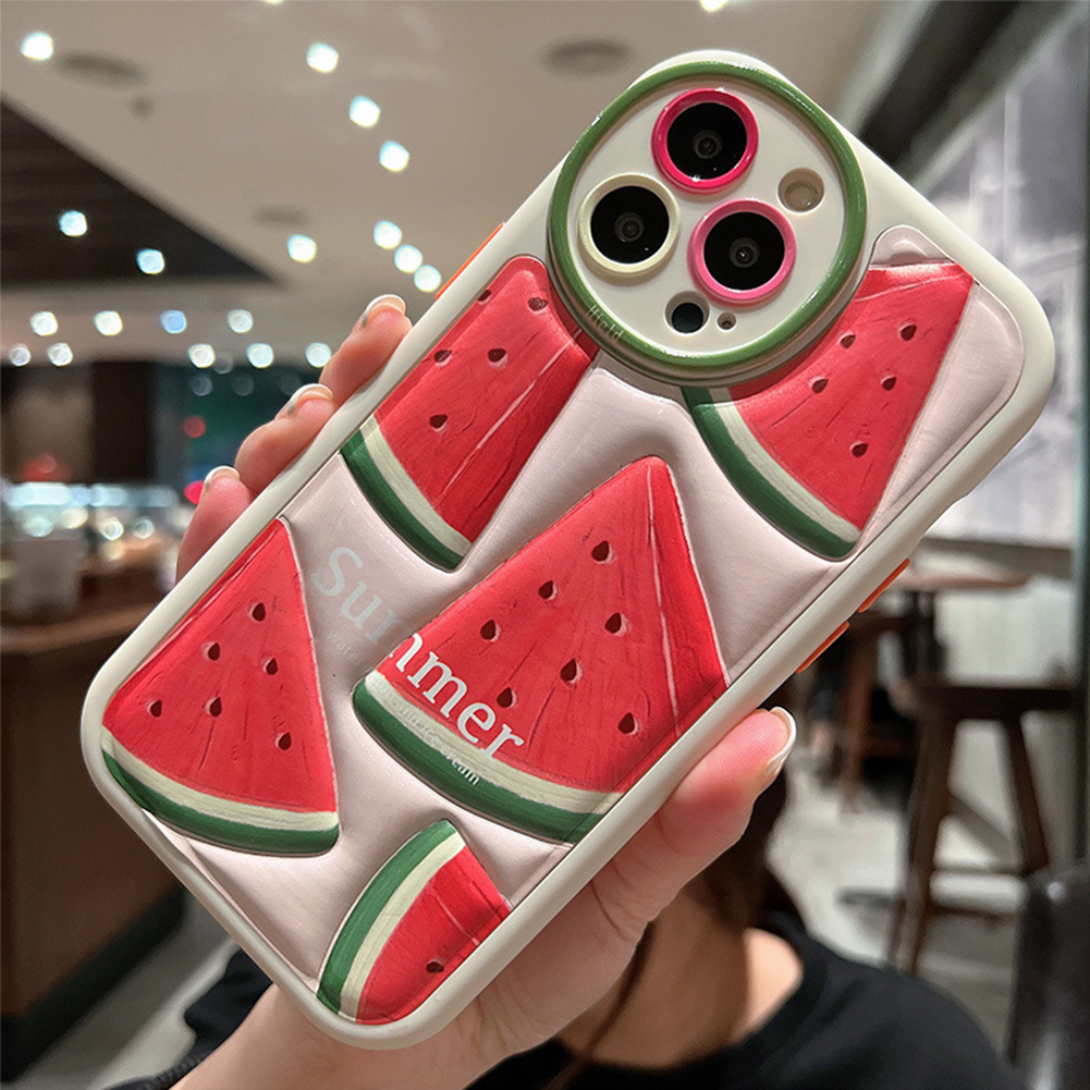 Phone Case Cartoon Fruit Pattern Design Compatible For Iphone 14/13/12/11 Series Protective Shell Peach collection 14 Pro Max