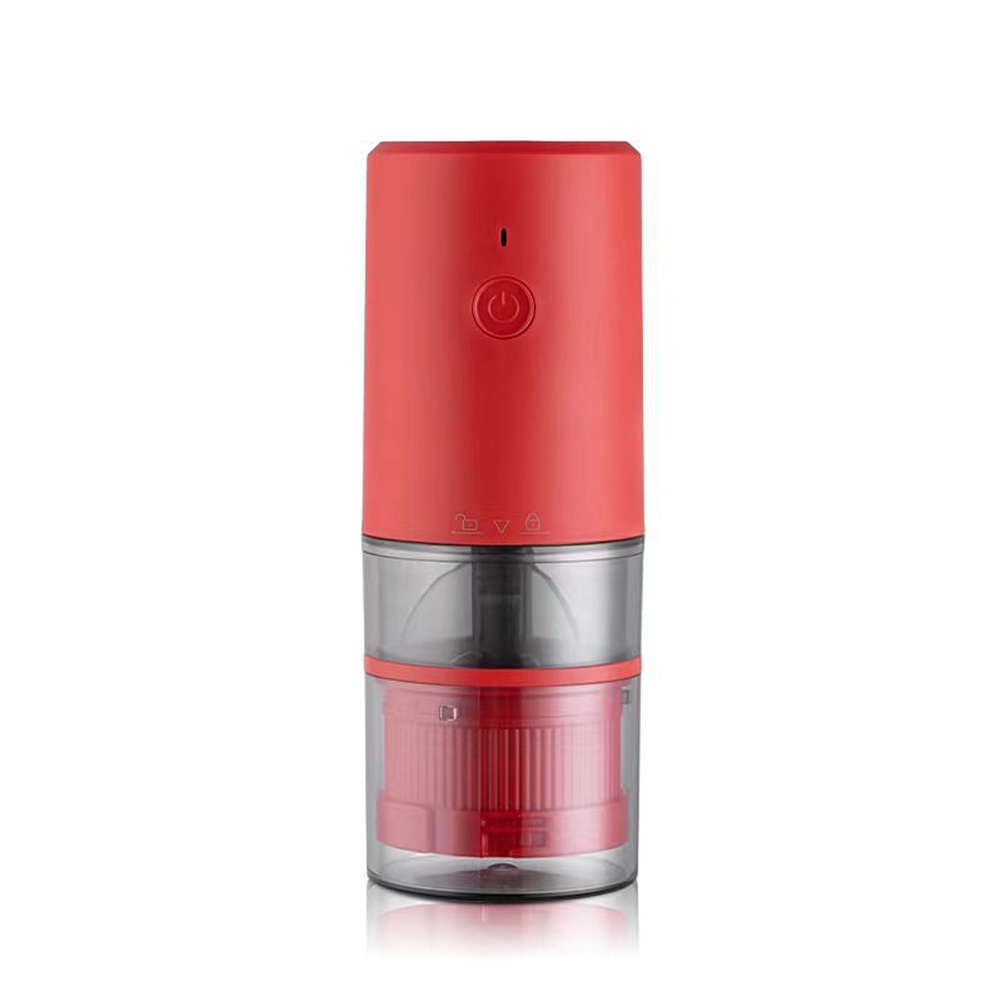 Portable Electric Grinder with Transparent Storage Bin USB Rechargeable Adjustable Coarseness Coffee Grinder
