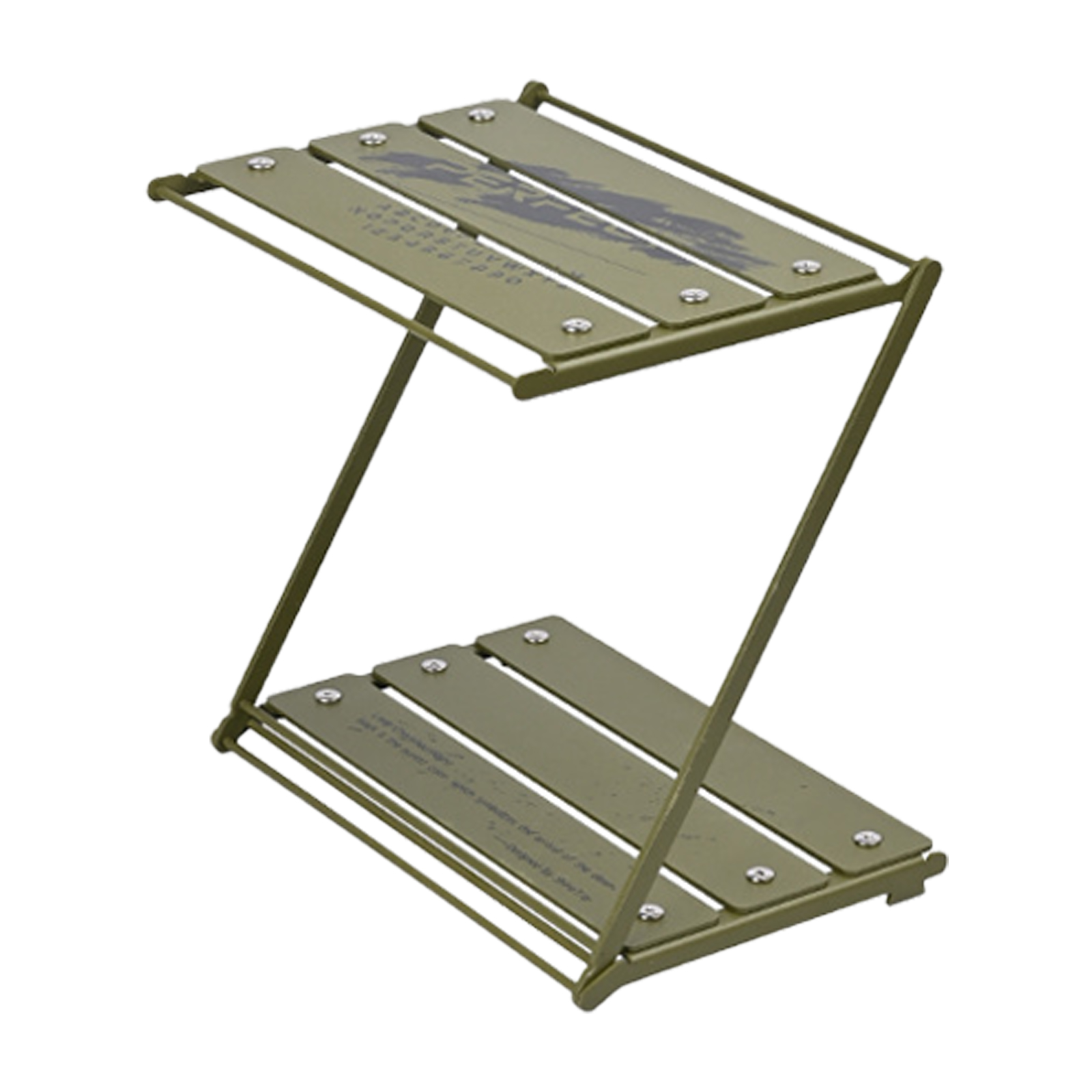Portable Folding Table Double Layer Z-shaped Aluminum Alloy Camping Table Dinner Desk For Picnic Bbq Fishing Supplies
