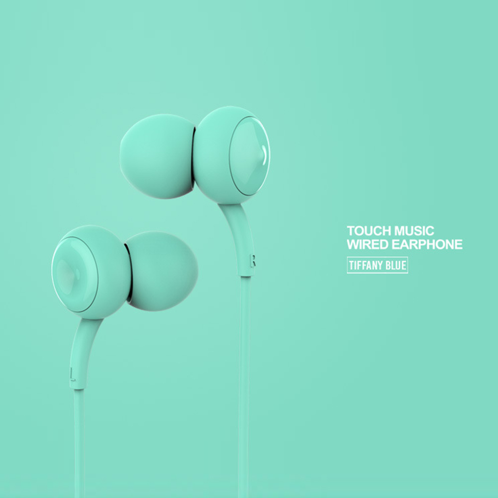 Remax Music Headphones In-ear Wire-controlled Headset 3.5mm Plug Hands-free Calling Ergonomic Earphones