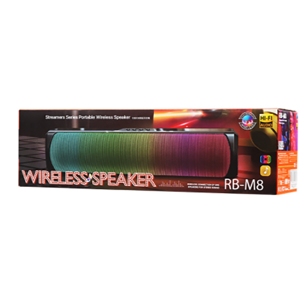 Remax Wireless Bluetooth 5.0 Speaker Outdoor Luminous Subwoofer Rgb Colorful Audio for Riding