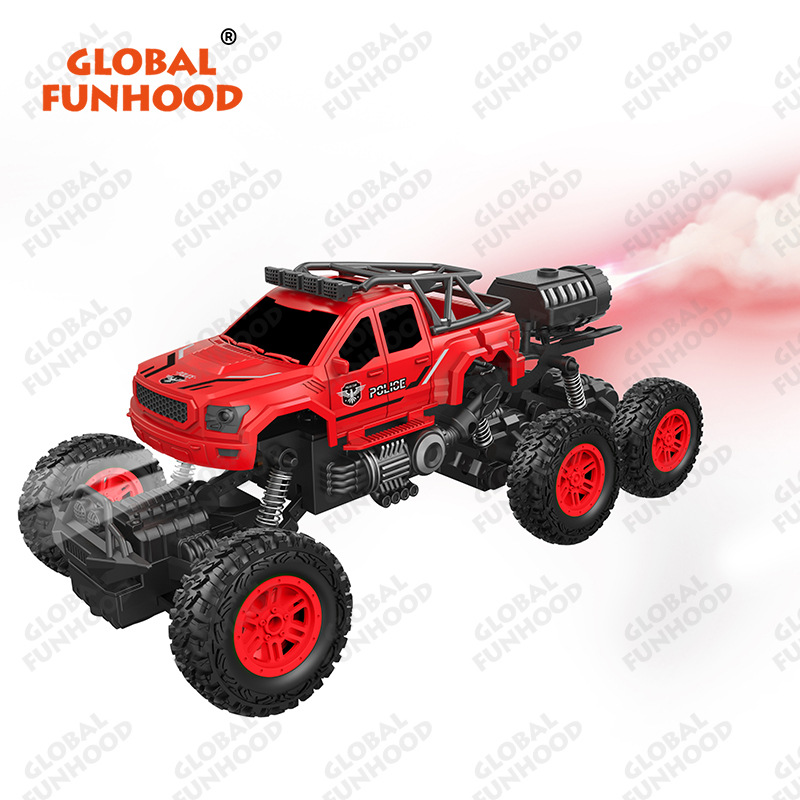 Remote Control Racing Car 6-channel Automatic Demonstration Spray Climbing Car with Searchlight