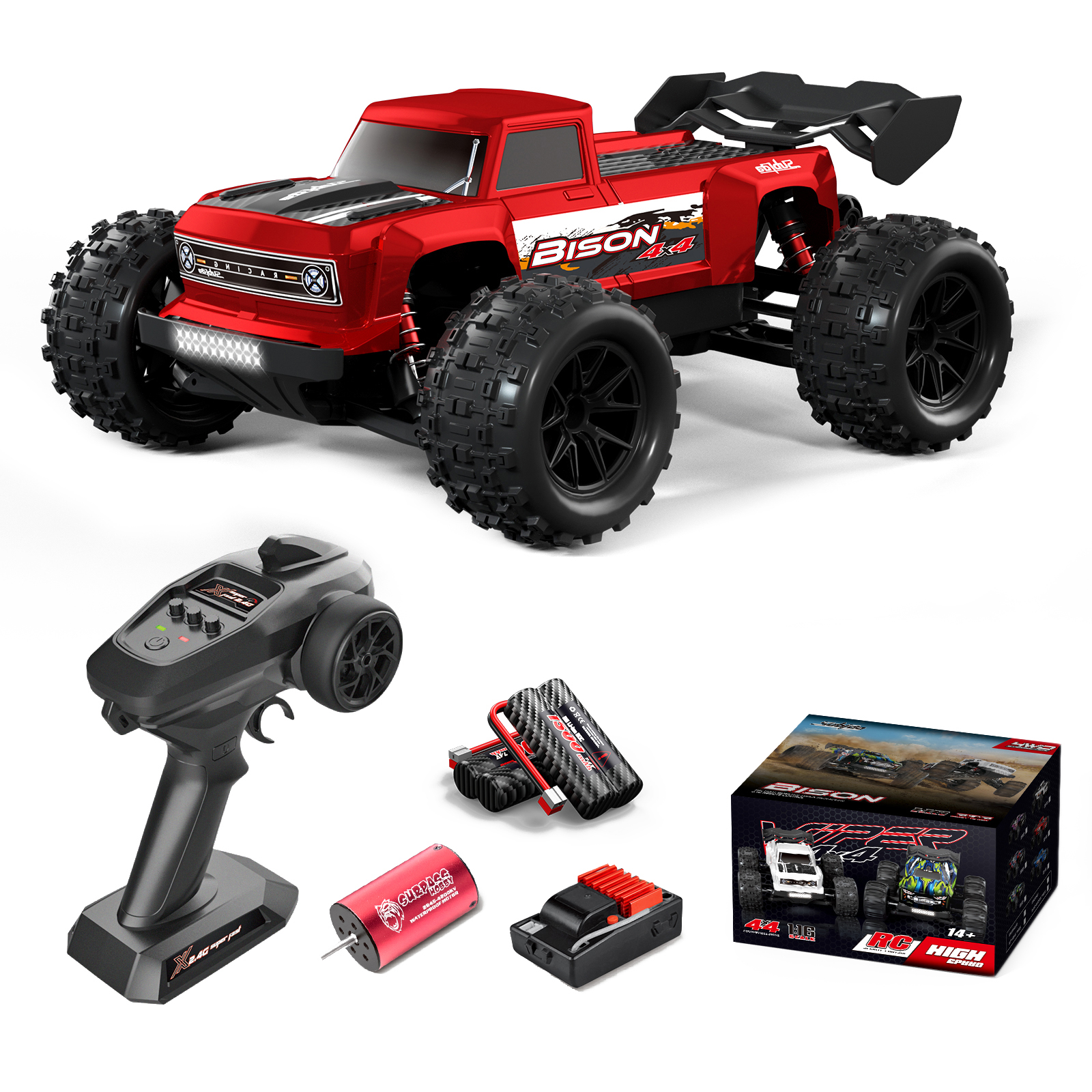 Remote Control Car 2.4G Full Scale 4wd High Speed Off-Road Vehicle Brushless Climbing Drift RC Car