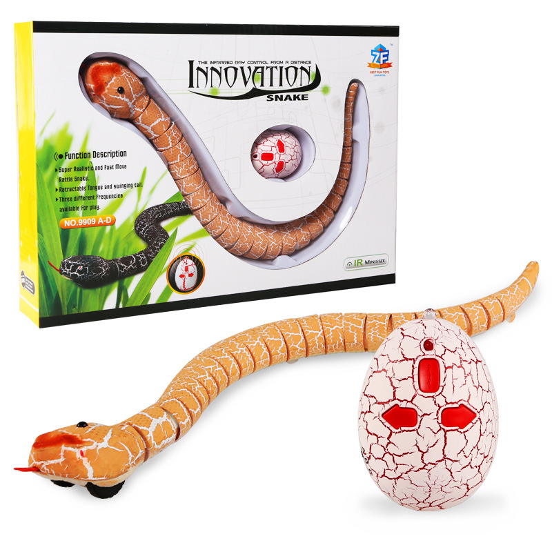 Remote Control Snake Realistic Robot Snake Toy With Infrared Receiver Rc Animal Prank Toy For Children Gifts