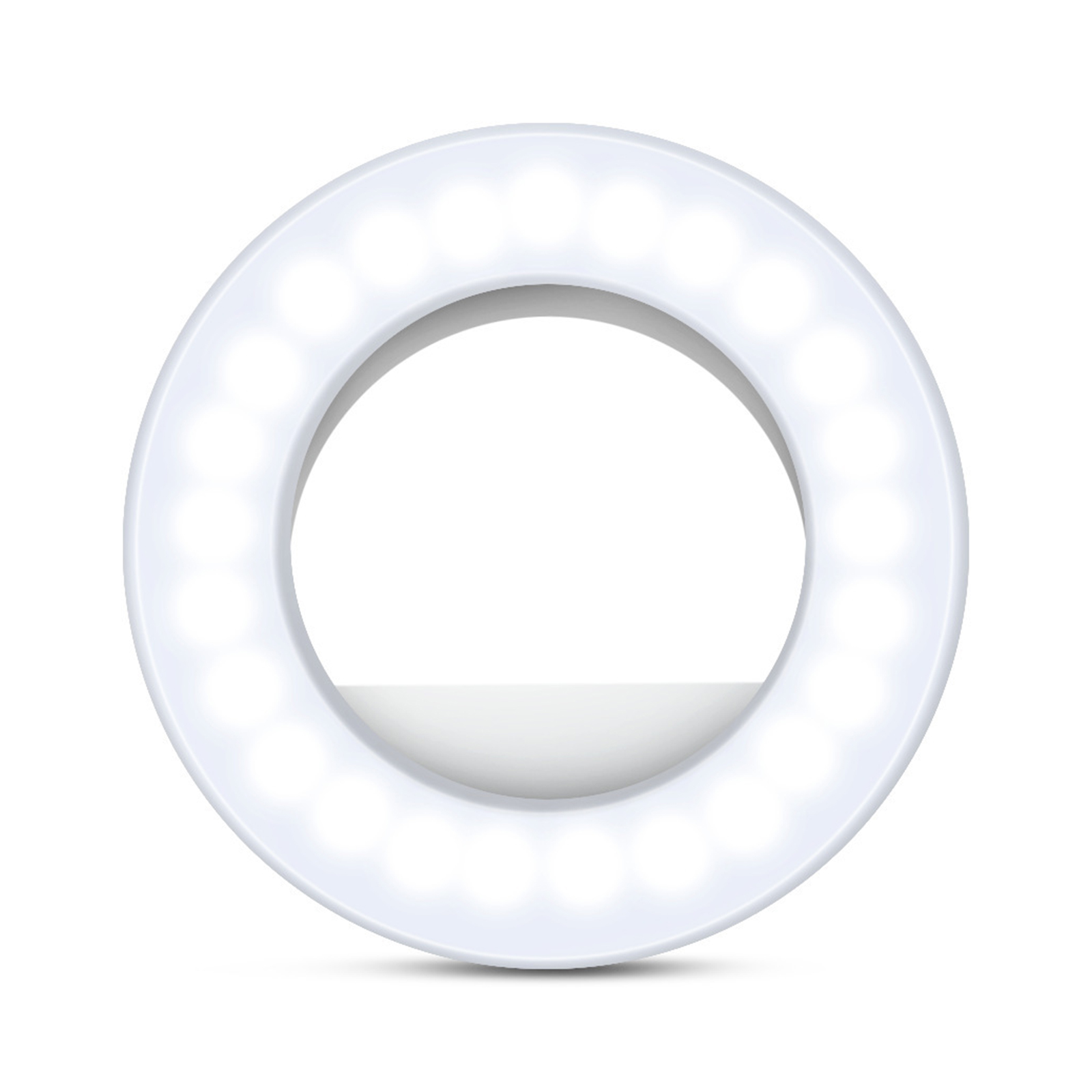 Selfie Ring Light Brightness Adjustable Mobile Phone Led Fill Light Clip On Round Lamp For Smartphones Tablets