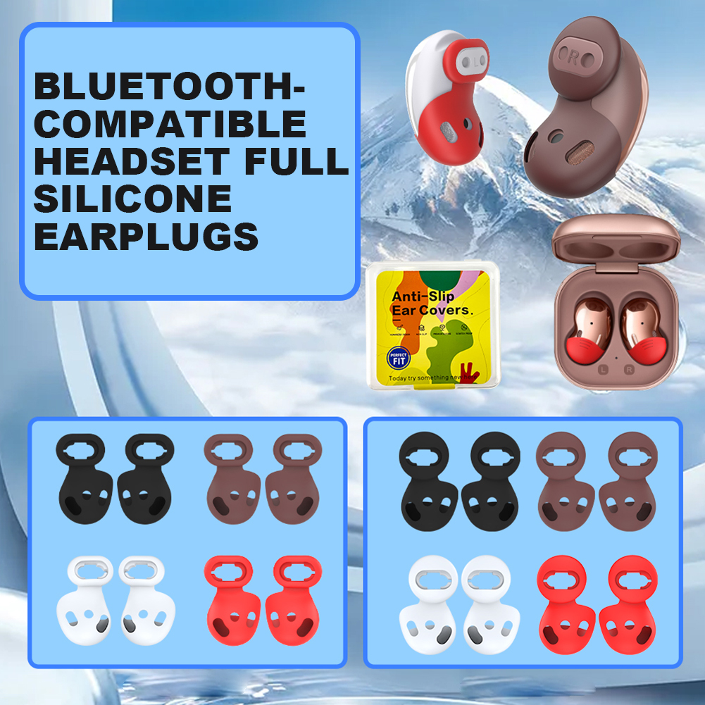 Silicone Earbud Case Cover Earplug Cap Replacement Dust Plugs Compatible For Samsung Galaxy Buds Live Headphones