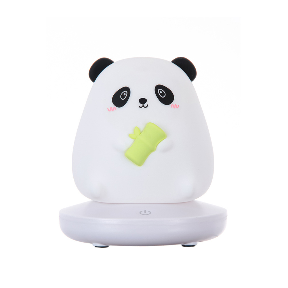 Silicone Led Night Light 1200mah Lithium Battery Cute Animal Bedroom Bedside Table Lamp for Kids Room