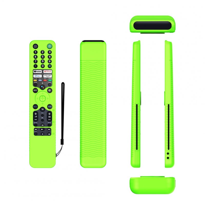 Silicone Remote Control Case Scratch Proof Protective Cover Compatible For Sony Rmf/mg3-tx520u Voice Remote