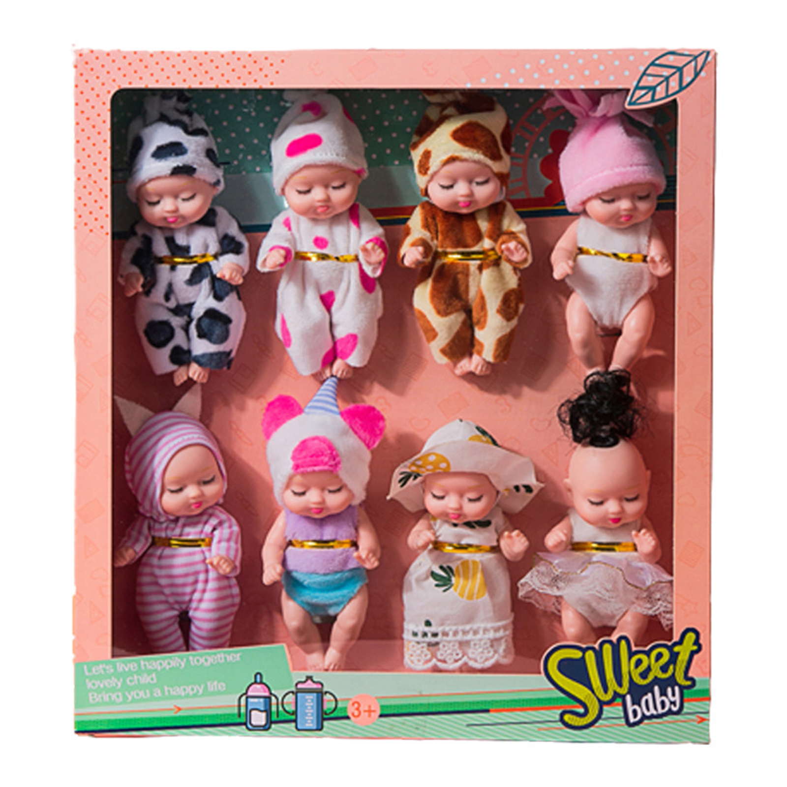 Simulation Rebirth Dolls Toy With Movable Hands Feet Mini Cute Sleeping Baby Series Doll For Kids Birthday Gift