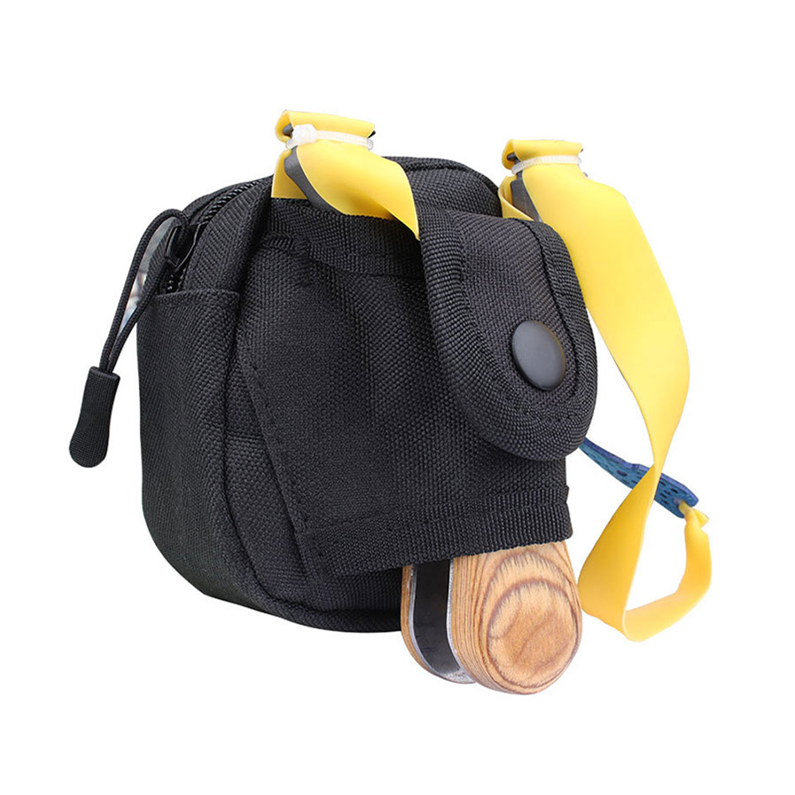 Slingshot Pouch Portable Steel Balls Storage Bag Utility Gadget Gear Pack Buckle Zipper Waist Bag For Camping