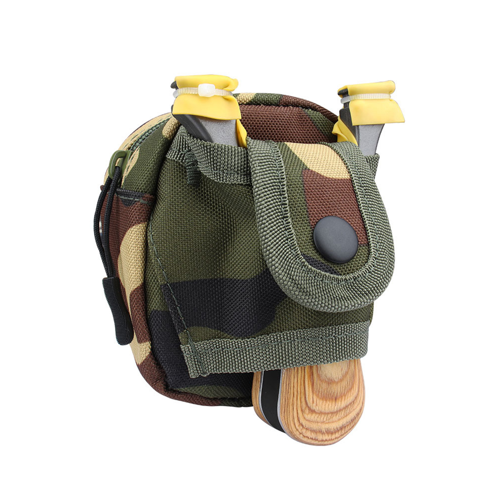 Slingshot Pouch Portable Steel Balls Storage Bag Utility Gadget Gear Pack Buckle Zipper Waist Bag For Camping